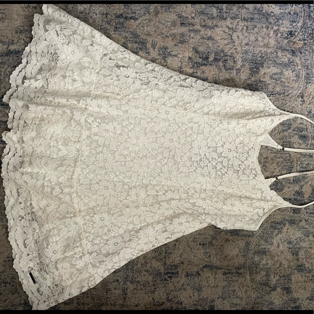 Abercrombie & Fitch white lace dress